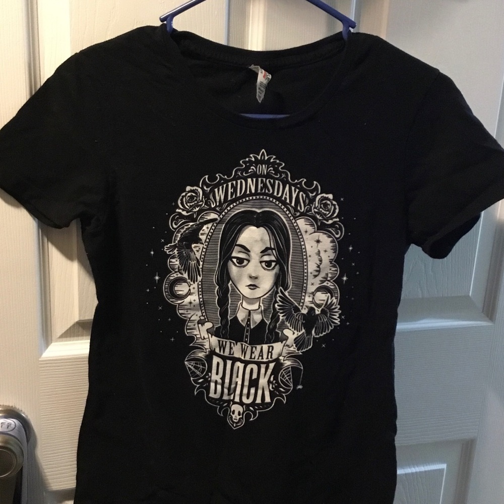“On Wednesdays We Wear Black” Wednesday Addams T-Shirt